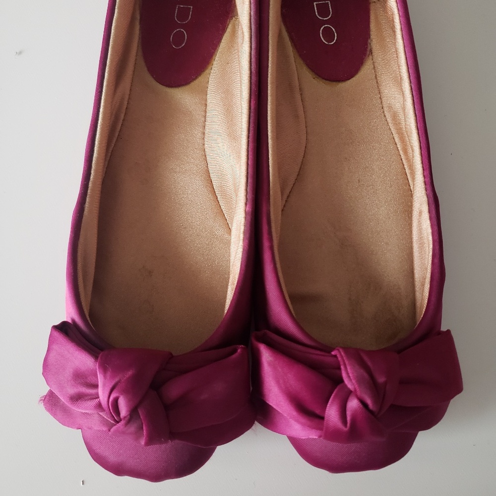 Balletcore Aldo Fuschia Magenta Pink Ballet Flats Size 37